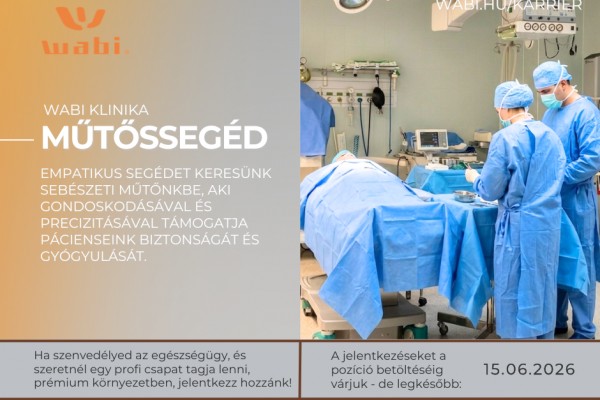 Műtőssegéd (részmunkaidő)